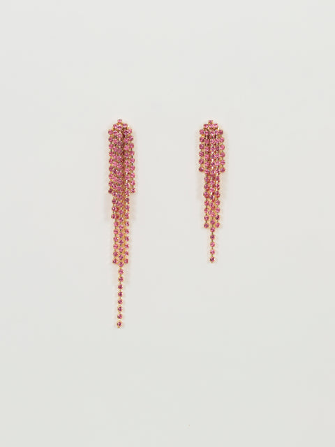 fine cascade earrings in rose