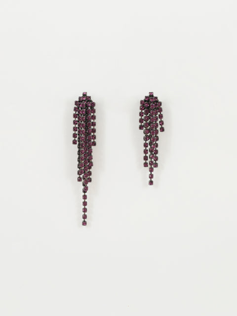 cascade earrings in amethyst