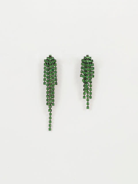 cascade earrings in light fern