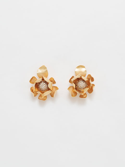 blooming flower earring