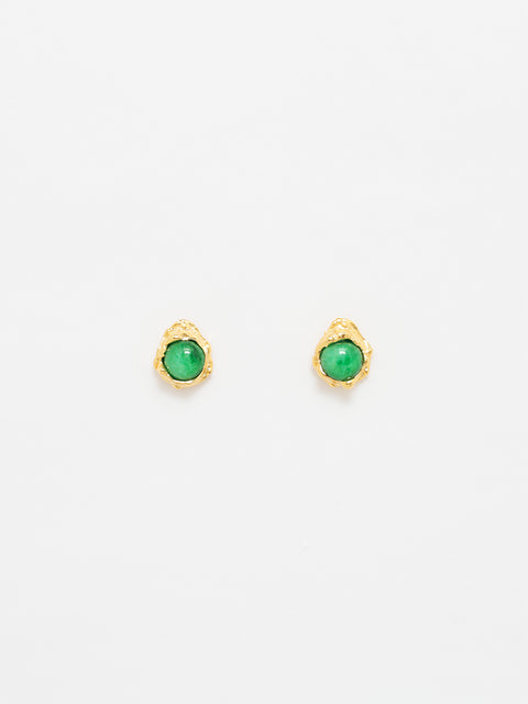 gold molten earrings