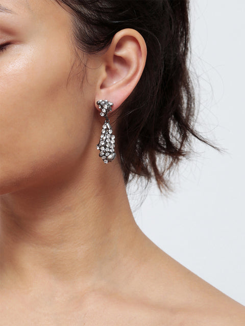 crystallized molten drop earrings