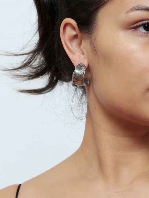 molten hoop earrings II