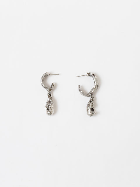 molten gota hoop earrings