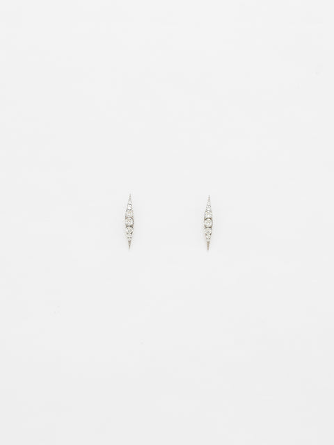 tapered crystal spike earrings