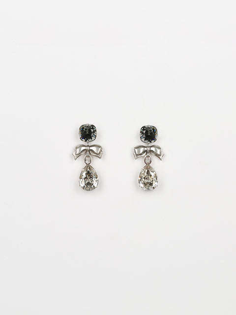 crystal tear earrings